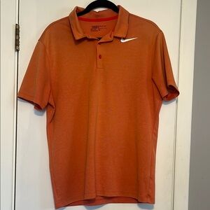 Nike Men's Bright Orange Polo Shirt